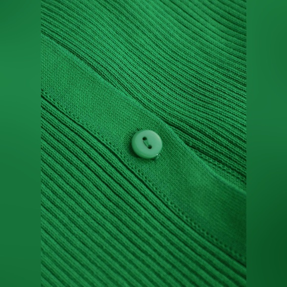 Shell Sleeve Ribbed Buttons Down Maxi Dress - Picture 6 of 8